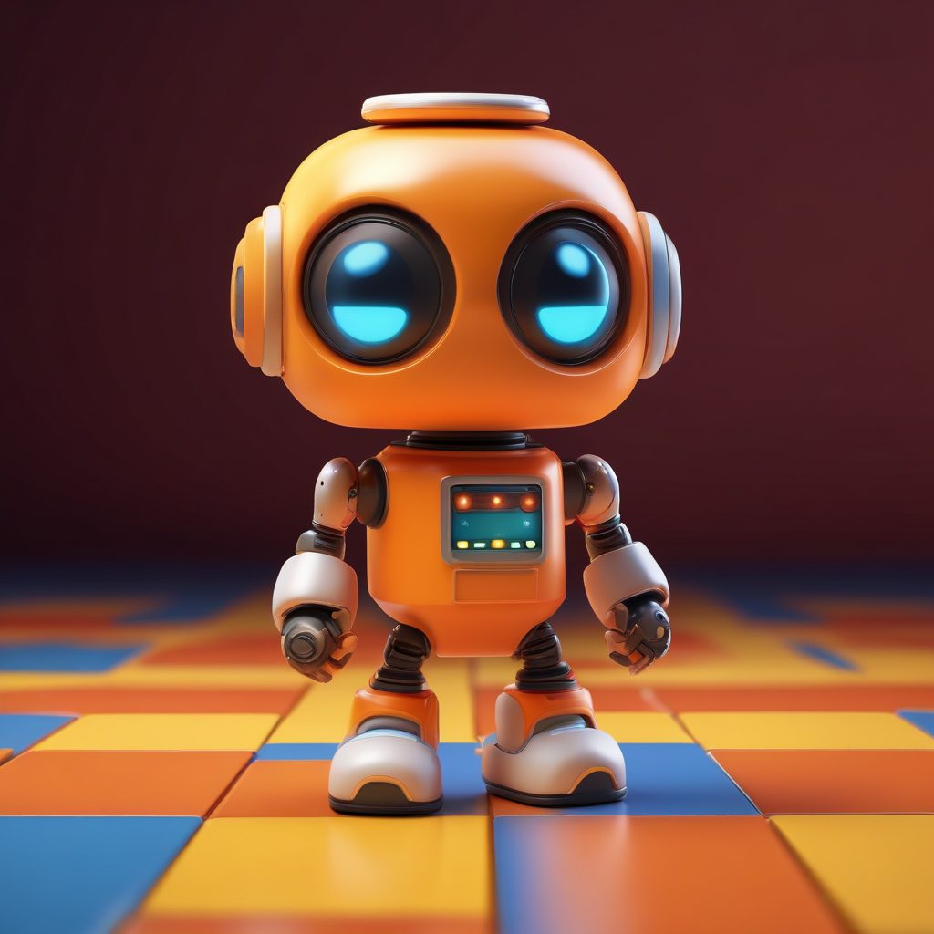 👾 盲盒手办来了！Q版复古街机机器人，C4D渲染黏土质感（头像自取）