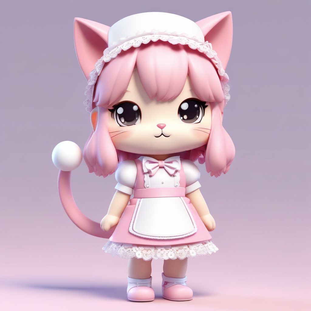 🐈猫耳女仆Q版手办！治愈系卡哇伊风格，超高细节黏土质感！