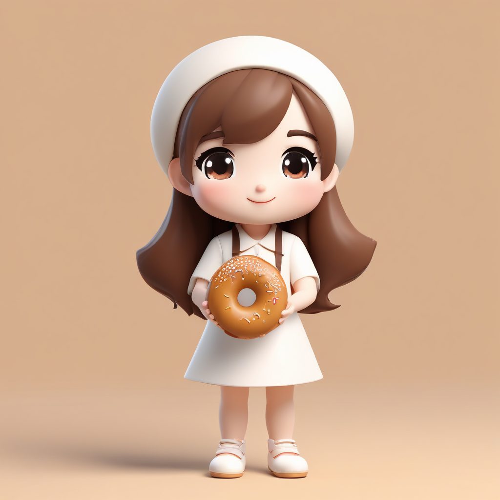 🍳美食博主必备！Q版烘焙师少女全身像提示词｜可爱盲盒风素材