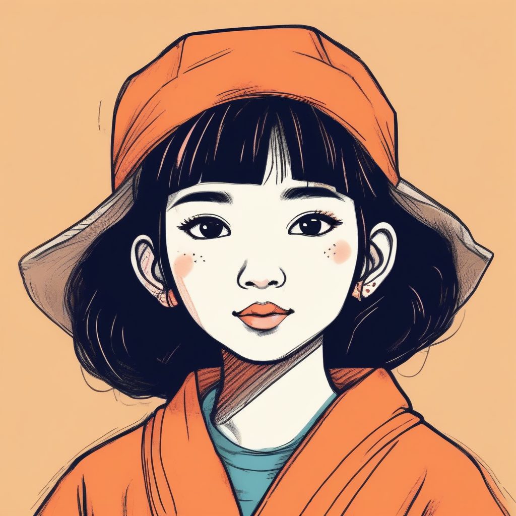 美式复古卡通手绘插画：夸张线条，蜡笔厚涂质感，活力满满