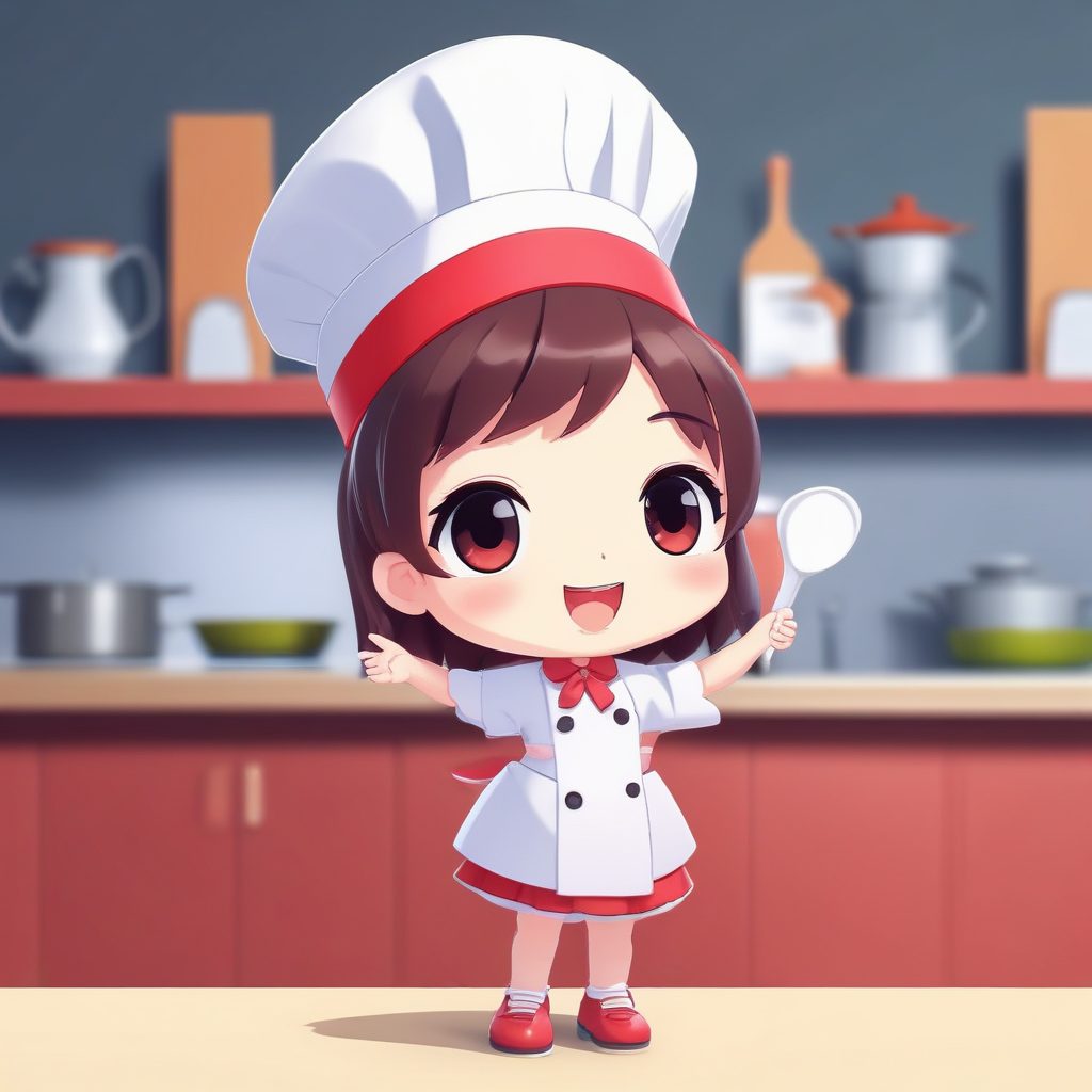👩‍🍳美食家Chibi！动态尝味道姿势，满意表情太治愈了！