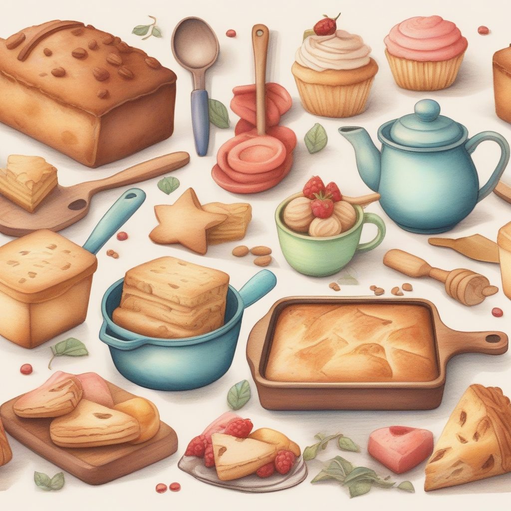 美食主题扁平插画:AI生成手绘甜点、治愈系烹饪场景技巧