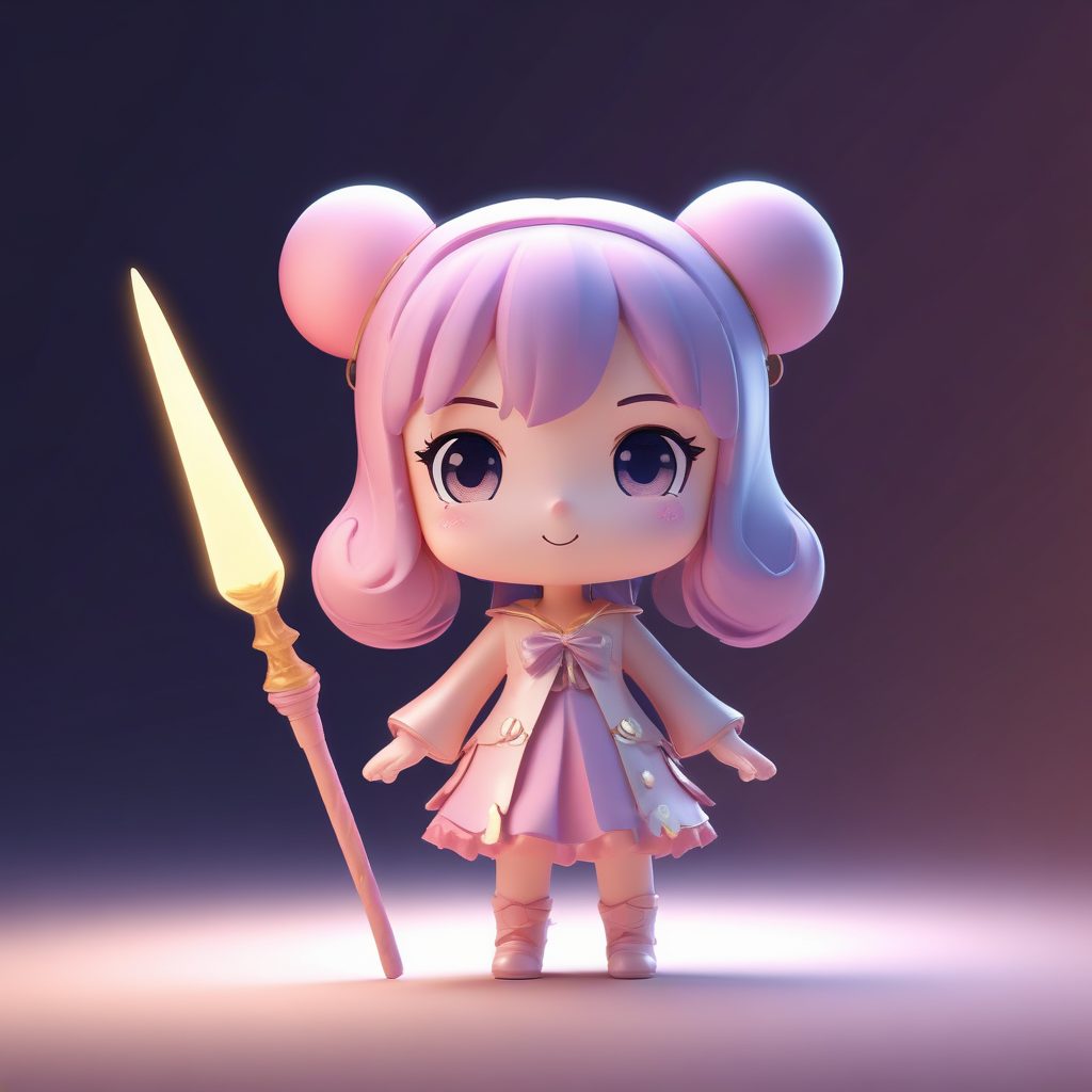 ✨梦幻魔法少女！奇幻Q版手办，C4D电影感渲染！