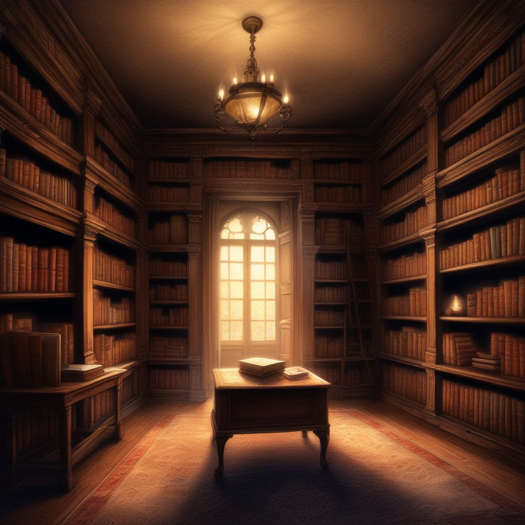 📚秘密图书馆!暖色调手绘插画,书香气息浓郁!