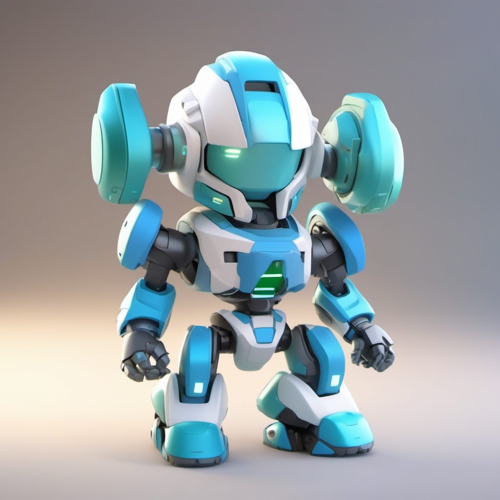 迷你机甲Q版角色：高精度3D光线追踪模型生成技巧