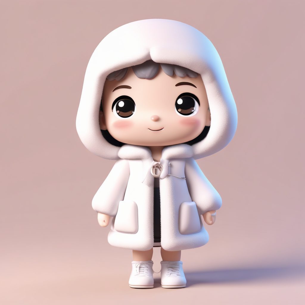 ☁️棉花糖质感外套！Q版女孩抱抱怪表情，治愈指数爆表！