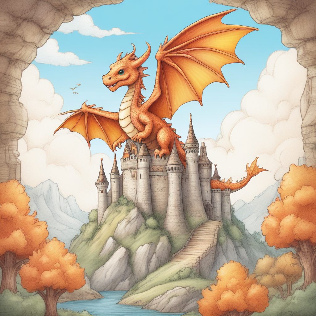 🐉 Midjourney高分提示词：超萌小飞龙奇幻绘本，适合做高清壁纸！
