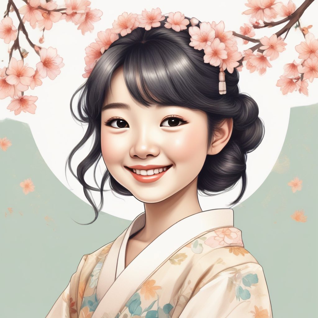 Midjourney咒语：童话风可爱少女，高细节彩铅线稿插画分享