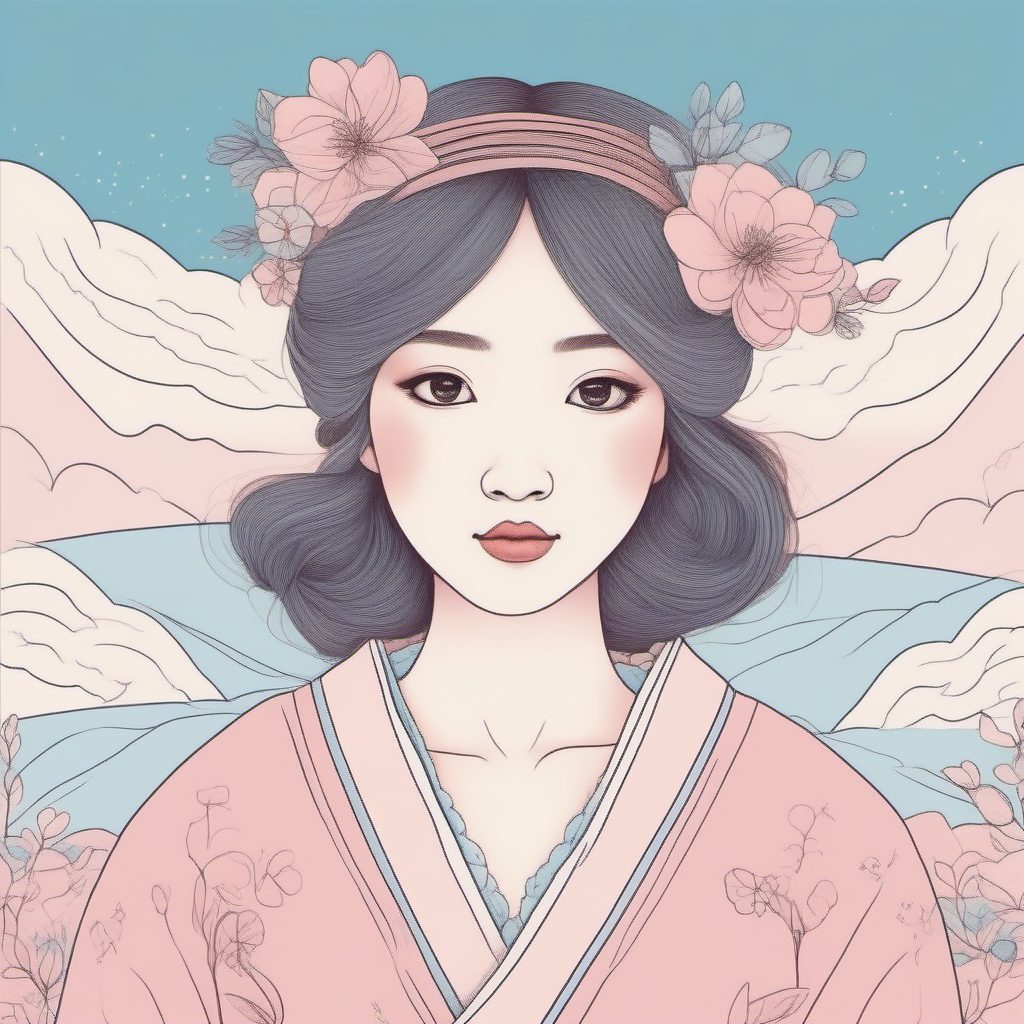 SD/MJ 风格融合:极简线稿与『童话感』蜡笔风格的碰撞