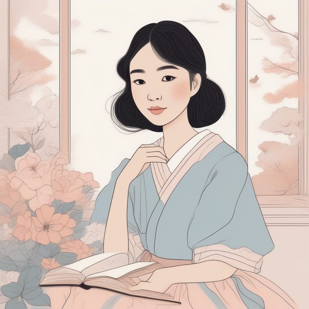 SD/MJ 极简线稿教程:日系软萌女孩的粉蓝奶油穿搭