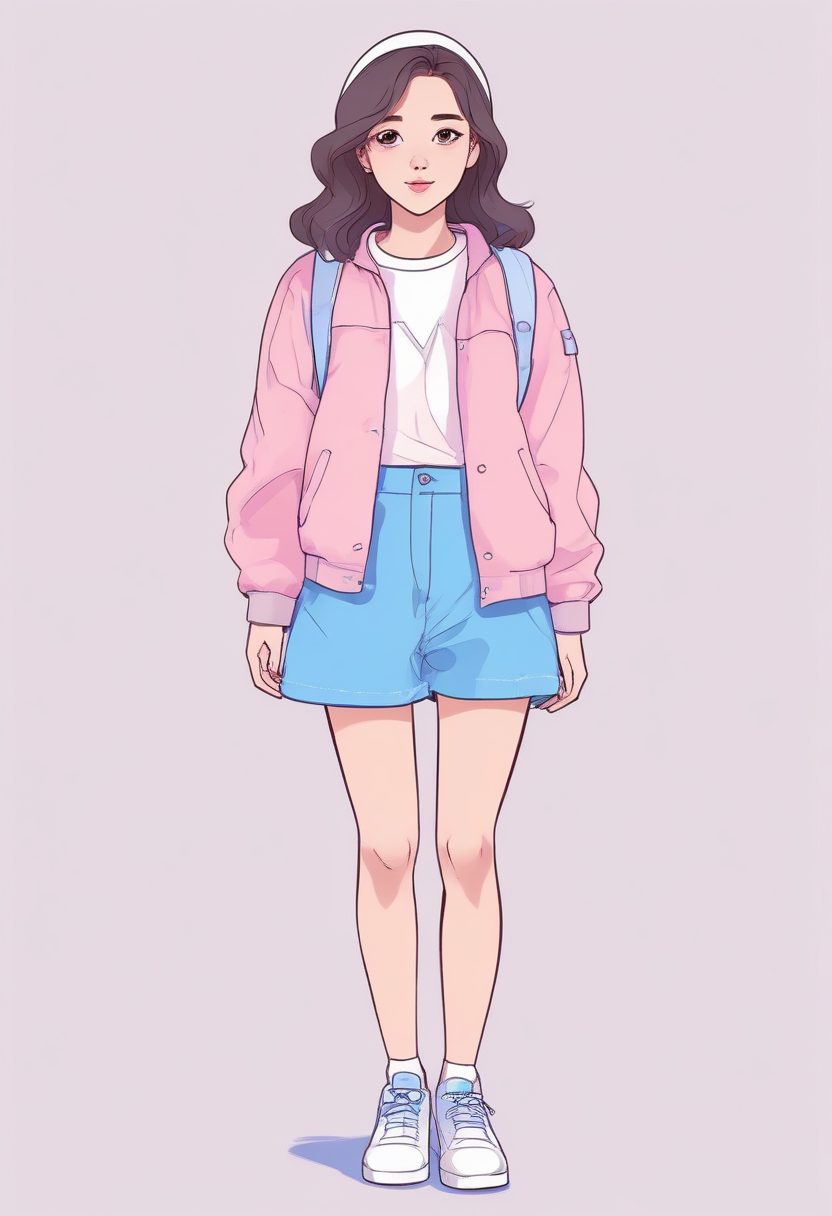 SD/MJ：Lighthearted风格穿搭图，粉蓝少女的治愈系力量