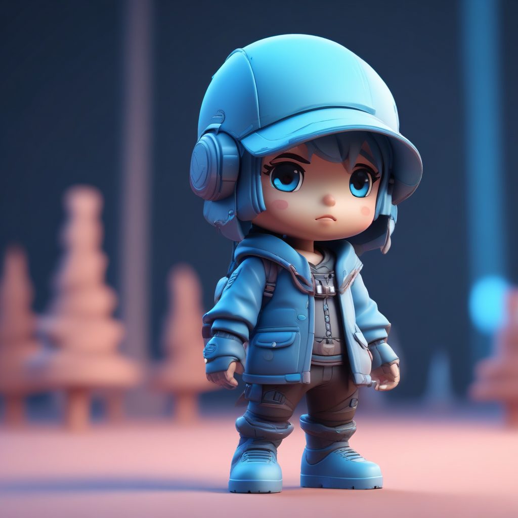 ✨旅行侠客！Q版赛博浪人！SD/MJ通用3D粘土盲盒提示词！