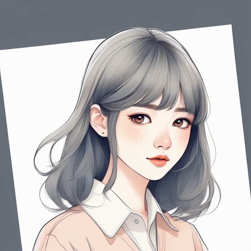 SD/MJ通用：日系时尚手绘线条，高级灰色调中的淡雅柔和色彩