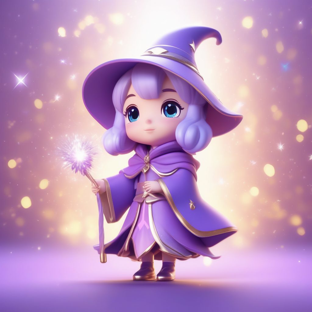 魔法少女Q版全身立绘绘制技巧:柔和打光与光线追踪效果 (附AI提示词)