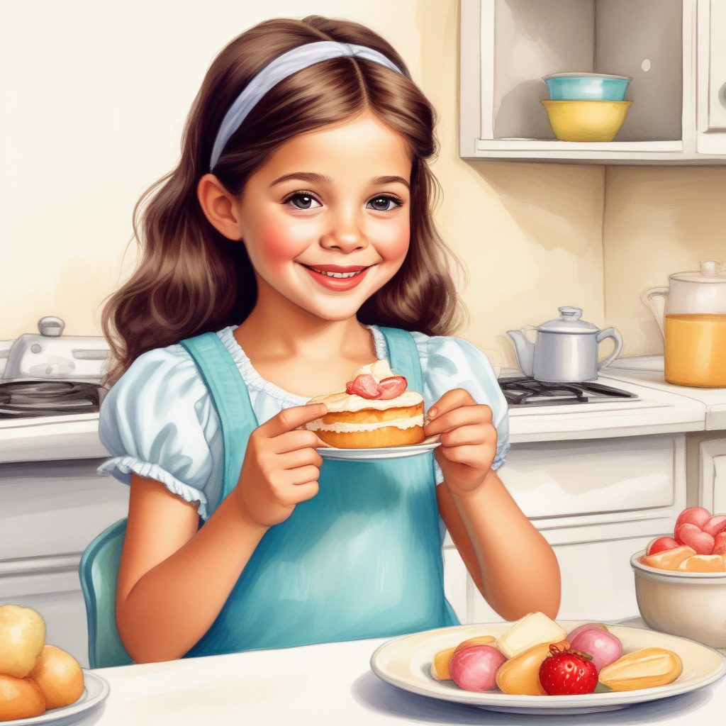 🍰奶油色系美食博主插画！小清新治愈风，美食分享必备！