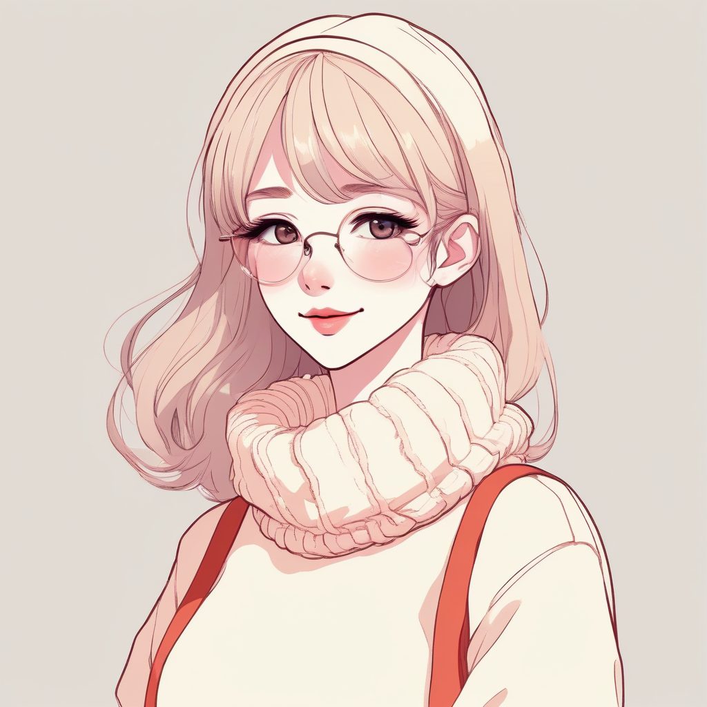 🍬奶油糖果色!日系甜美系少女全身线稿图,高甜度AI绘画