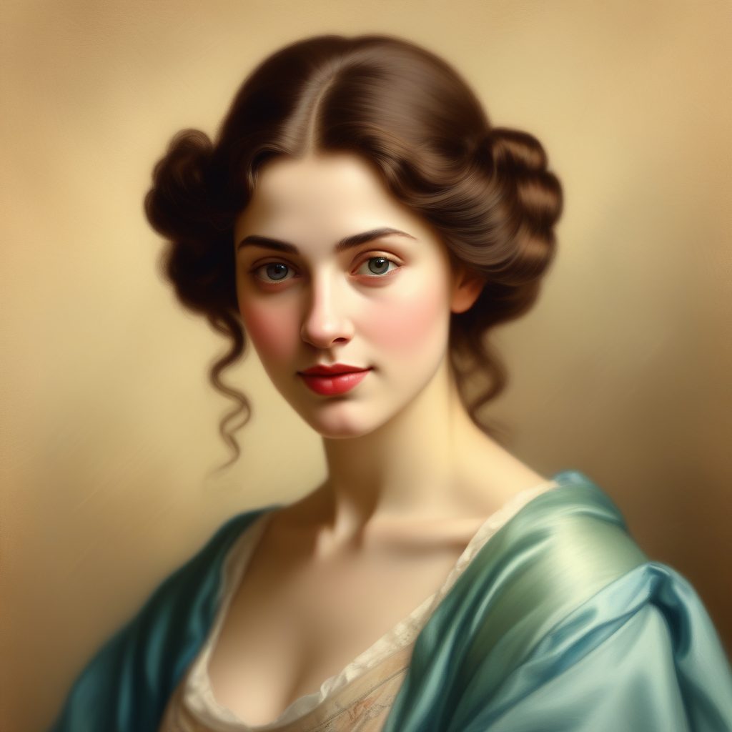 📜欧式复古肖像手绘插画！油画笔触的古典美，高贵精致！