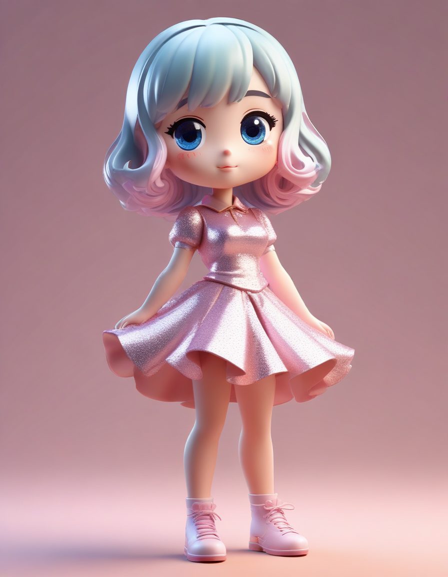 🎉派对女孩Chibi | 超闪亮Pop Mart粘土风，朋友圈背景图预定