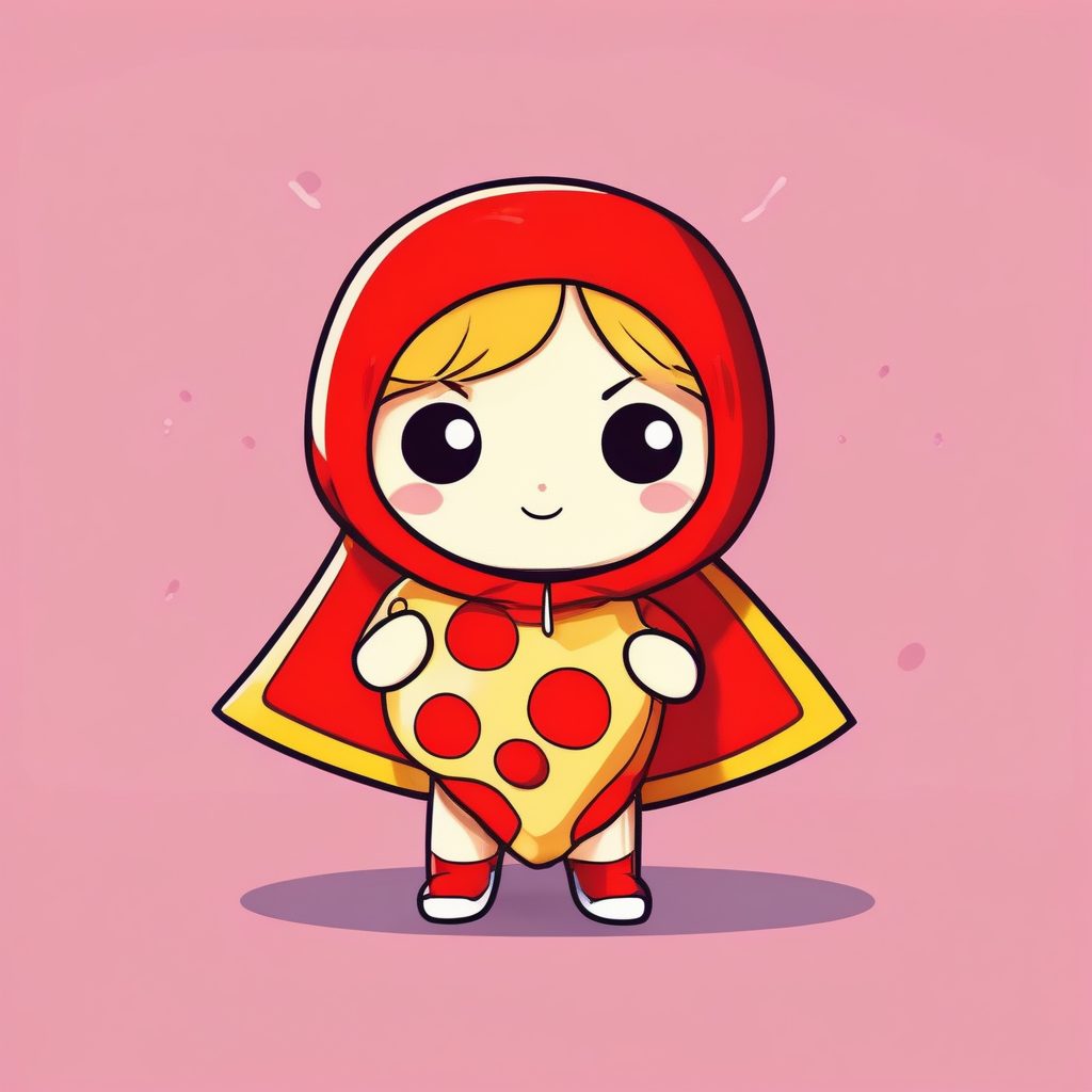 🍕披萨超人来啦！高细节Q版美食主题头像，充满活力动态姿势