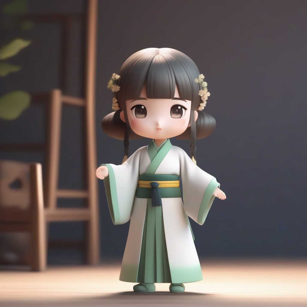 Pop Mart爆款预警:极简风汉服小女孩3D动漫全身照 (纯净无图案) 1 Pop Mart爆款预警:极简风汉服小女孩3D动漫全身照 (纯净无图案)