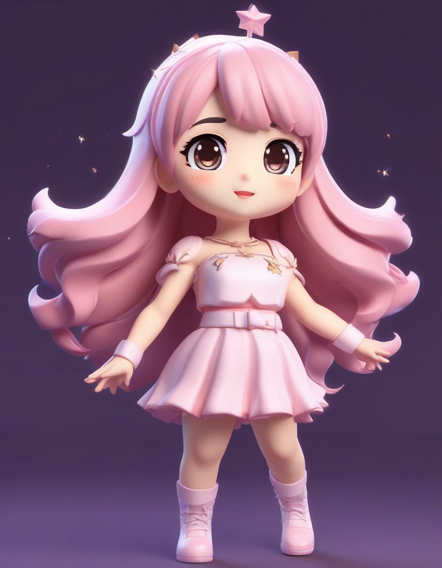 ✨Pop Mart限定!星光治愈系Q版女孩动态捕捉