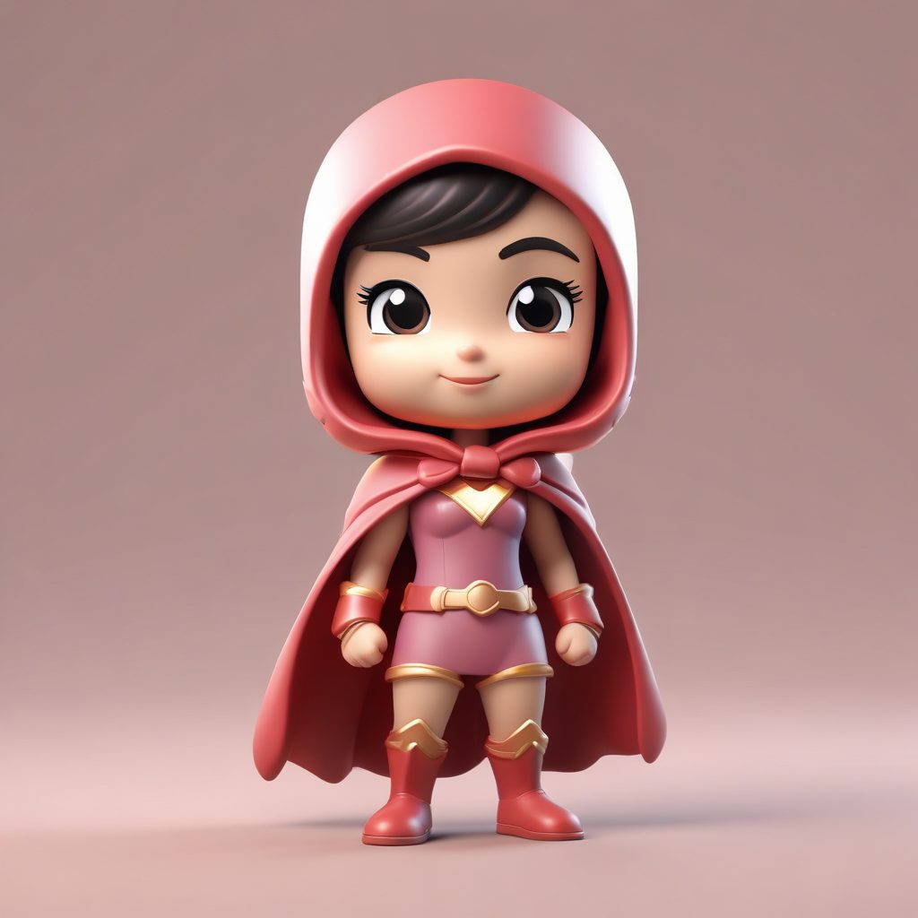 Q版超级英雄：AI 绘画生成摆出准备飞翔姿势的酷炫粘土人