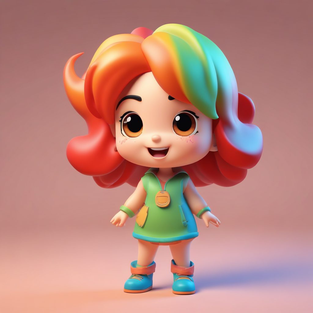 Q版辣椒挑战:AI 绘画生成吃到喷火表情的趣味手办