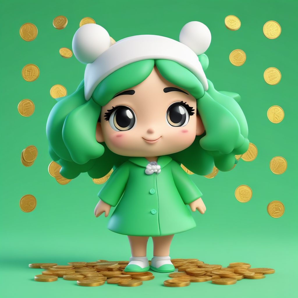 Q版理财达人:AI 绘画生成数着小金币的“财迷”表情