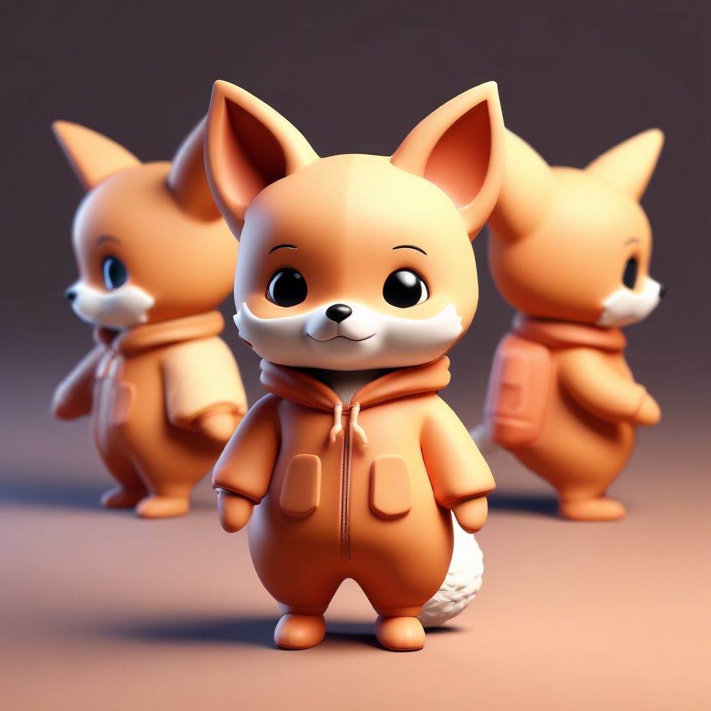 Q版盲盒：冬日睡衣派对！动物连体衣全身像生成公式