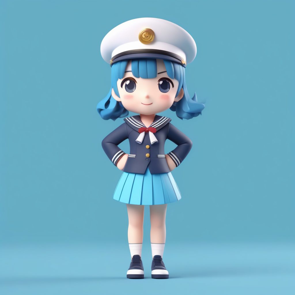 Q版水手服女孩:卡哇伊粘土手办,动态飘逸造型AI绘图教程 11 Q版水手服女孩:卡哇伊粘土手办,动态飘逸造型AI绘图教程