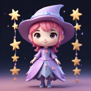 ✨Q版小魔女魔法少女AI绘画提示词 | 粘土风盲盒立绘8K高清生成🔥