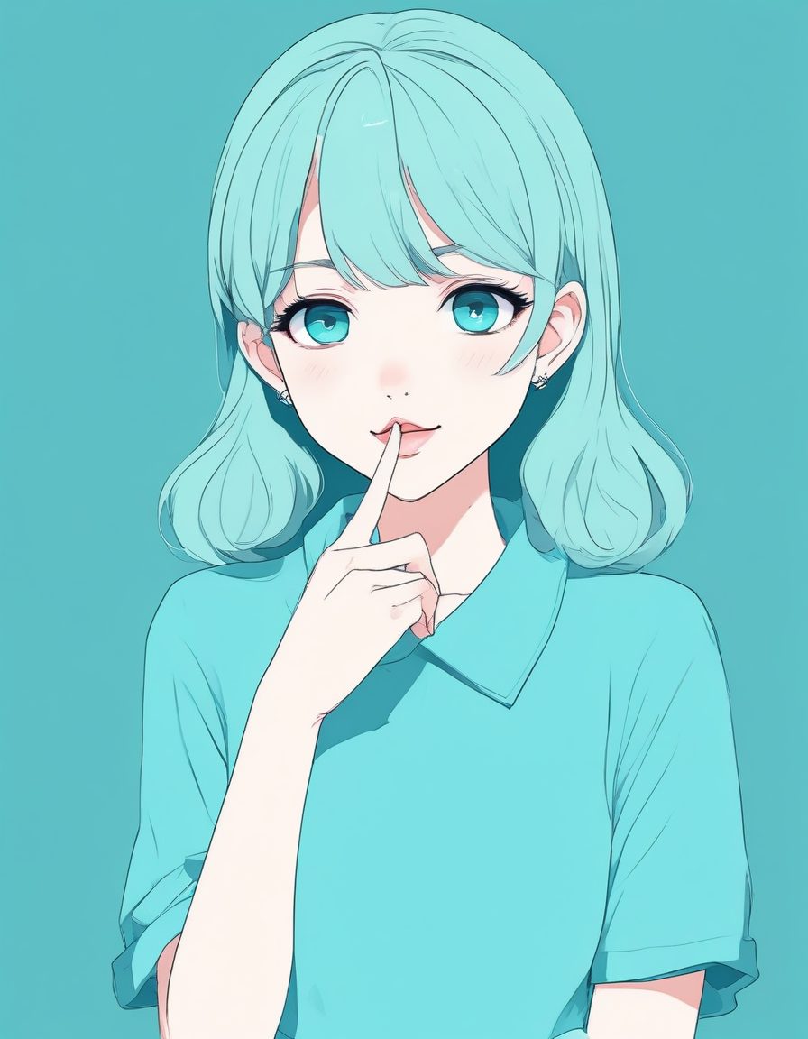 🤫悄悄话氛围感头像!神秘治愈少女,极简线条勾勒