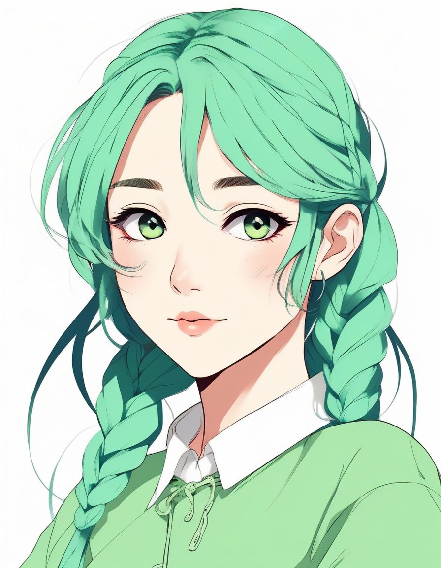 👧清纯系编发少女头像!低饱和马卡龙配色,学生党必备