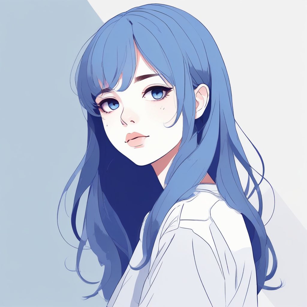 ✨情绪流头像：忧郁系二次元少女，低饱和度极致清冷！