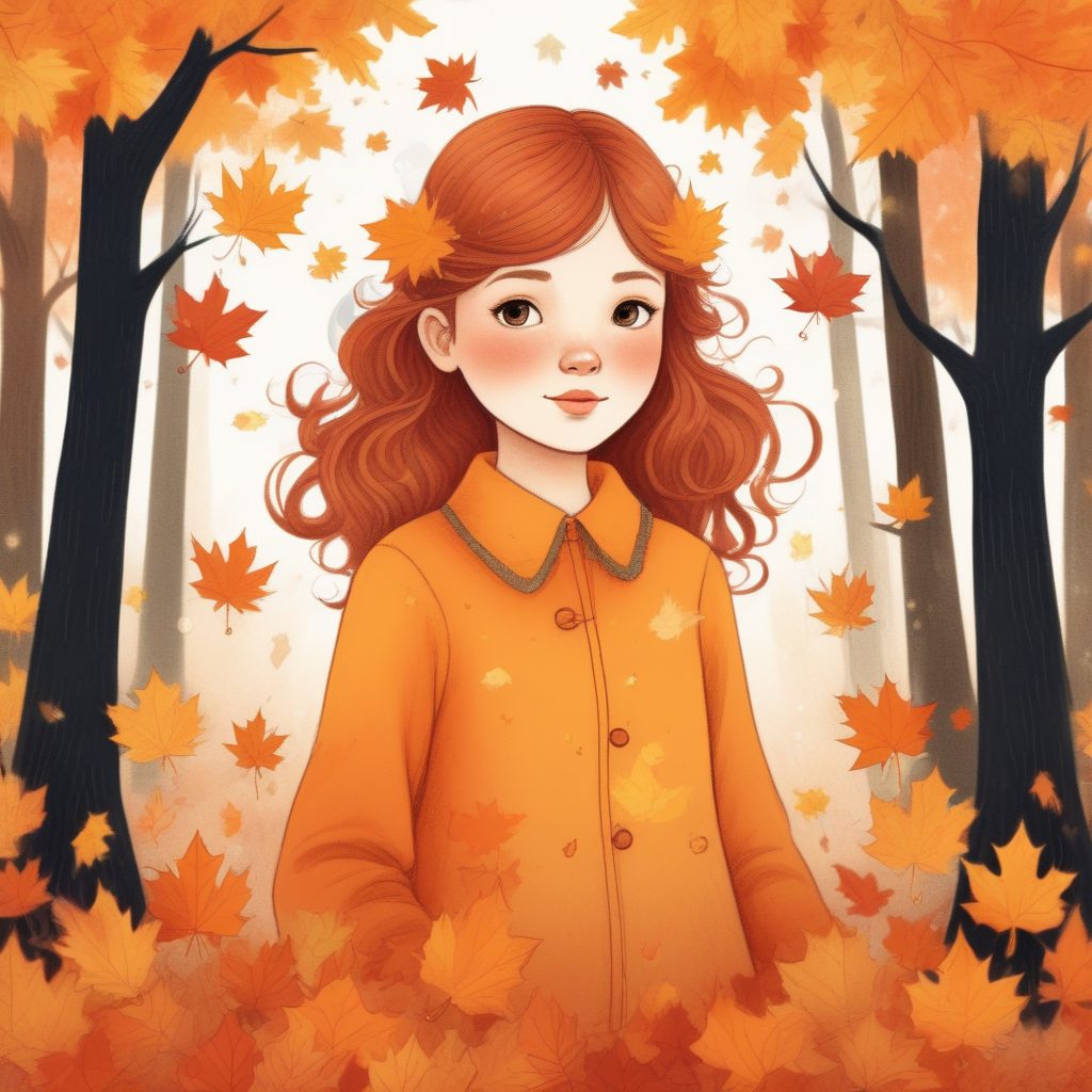 🍂秋日童话!森系少女与漂浮枫叶的温暖相遇