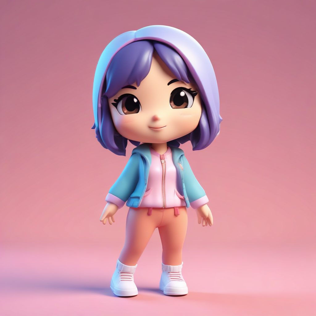 热门舞蹈Q版：做出抖音流行舞步的动态可爱人物（8K）