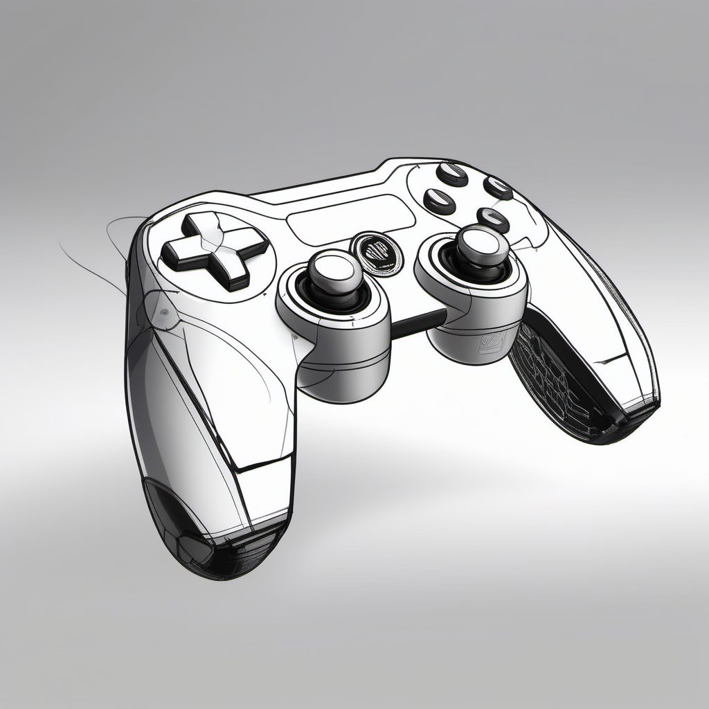 人体工程学极致：高性能游戏手柄概念设计手绘教程