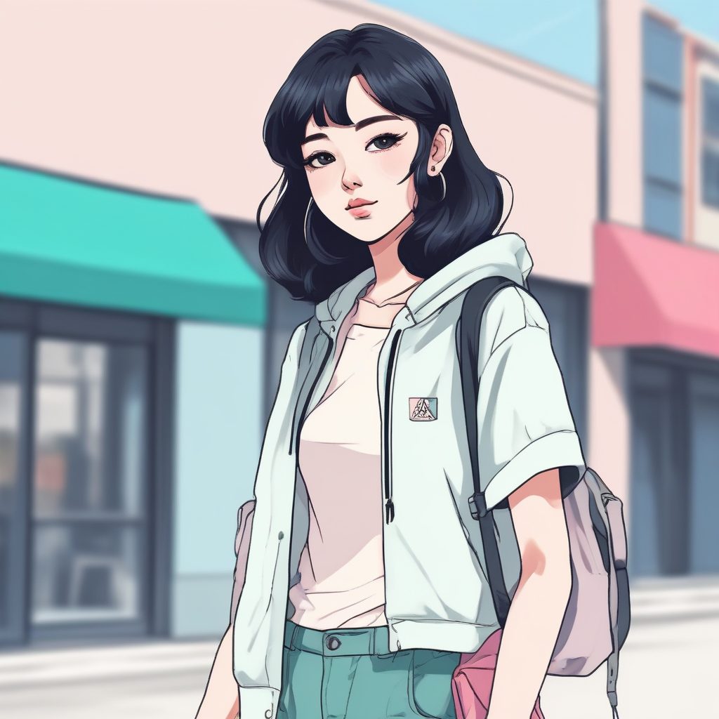 ✨日韩潮流美少女！极简Anime风写真，单人特写🔥