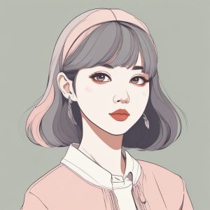 ✨日韩潮流美少女头像 | 极简 Anime 风portrait 单主体