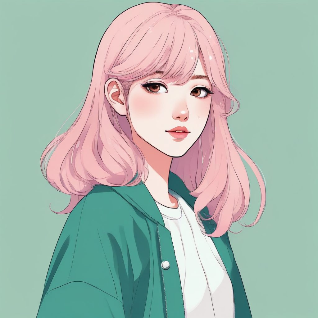 日韩潮流美少女头像 | 极简动漫风格 💕