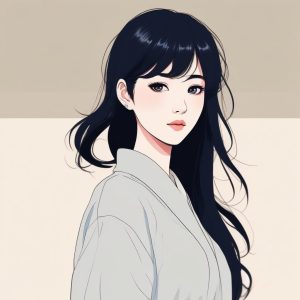 🔥日韩潮流时尚美少女极简风格头像来袭！✨