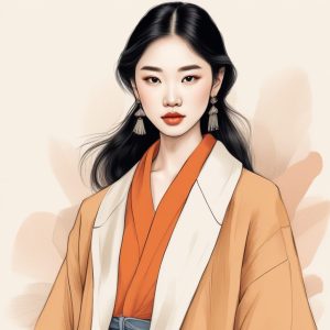 🔥日韩潮流时尚美少女手绘风插画🔥