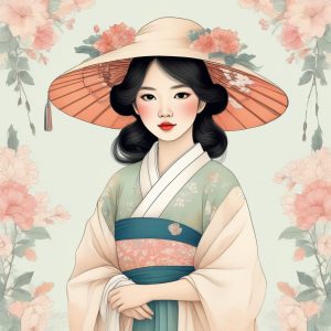 🔥日韩潮流时尚美少女手绘风插画🔥