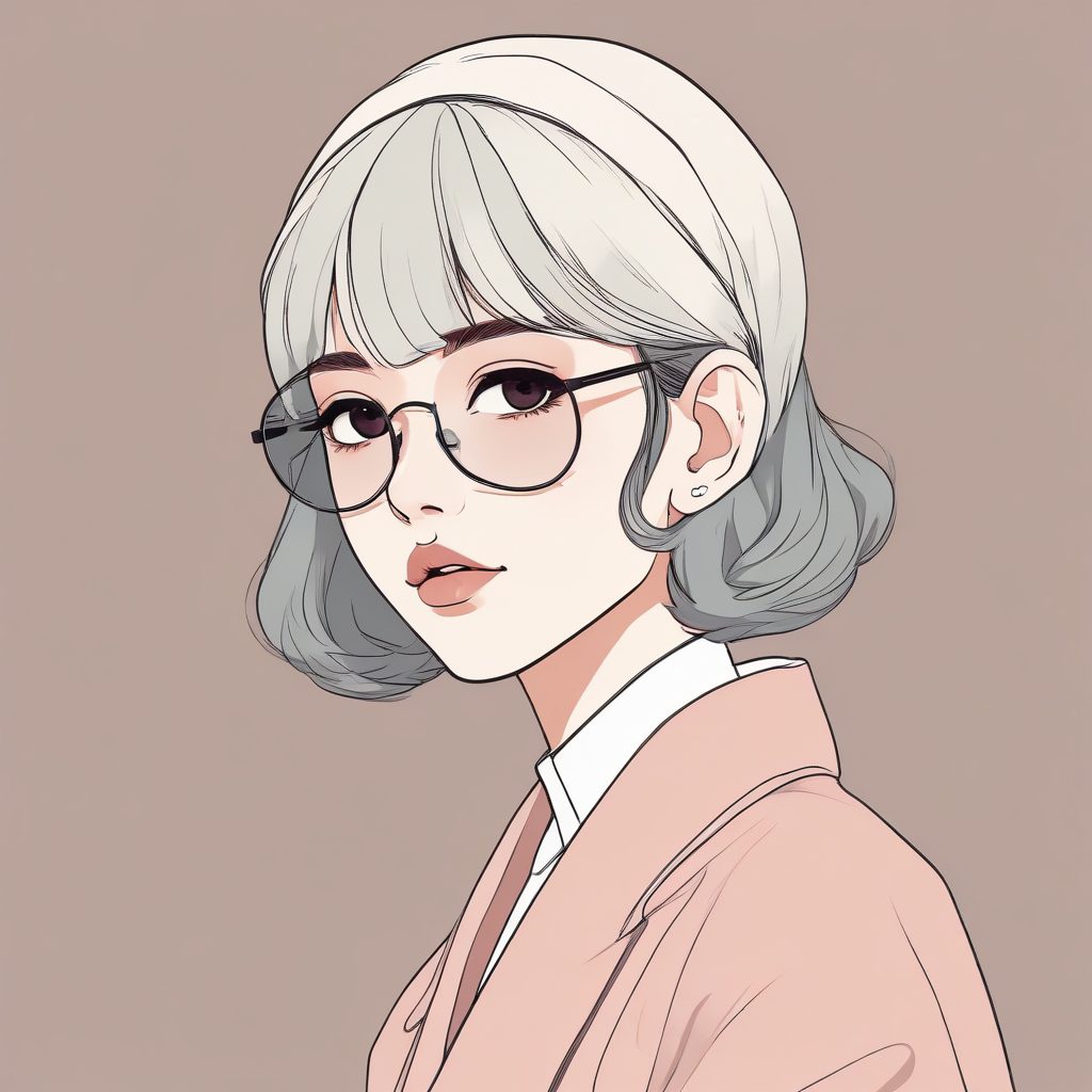 🇰🇷✨日韩潮流时尚美少女头像生成🔥极简动漫风 单人特写