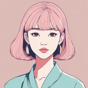 🌸日韩风潮流美少女头像生成神器！🔥极简 Anime 清新风格设计