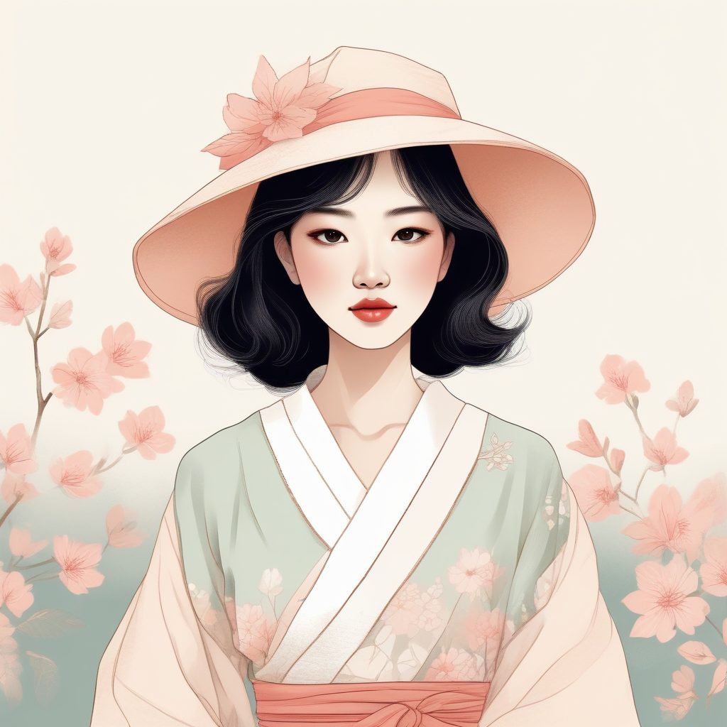 🔥日韩时尚少女手绘头像模板 | 温柔治愈系二次创作神器! 🌸🎨