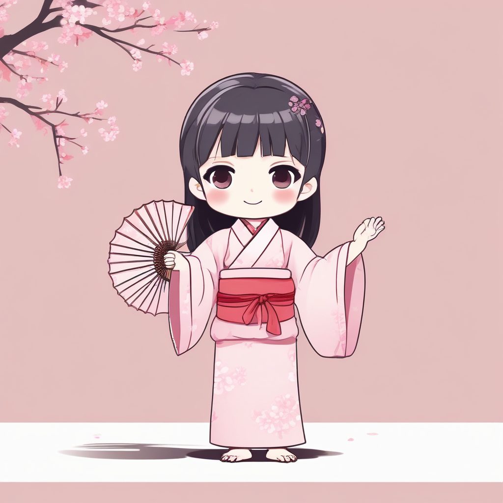 🏮日式夏日祭！Q版和风浴衣少女，唯美光影AI提示词