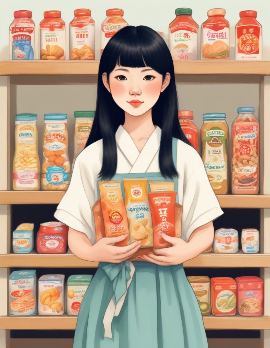 日系便利店(Kombini)零食:AI生成可爱日常肖像