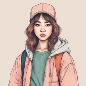 🔥 日系潮流美少女头像 | 手绘插画风 👧✨