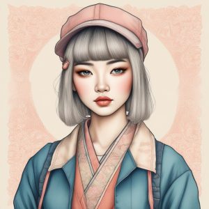 ✨日系潮流美少女头像 | 手绘风格AI绘画提示词🔥